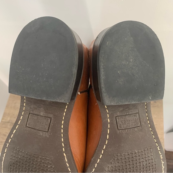 Men’s 10D ACME WELLINGTON Brown Leather Cowboy Boots 9096 Cushioned Insole EXC - Picture 14 of 16